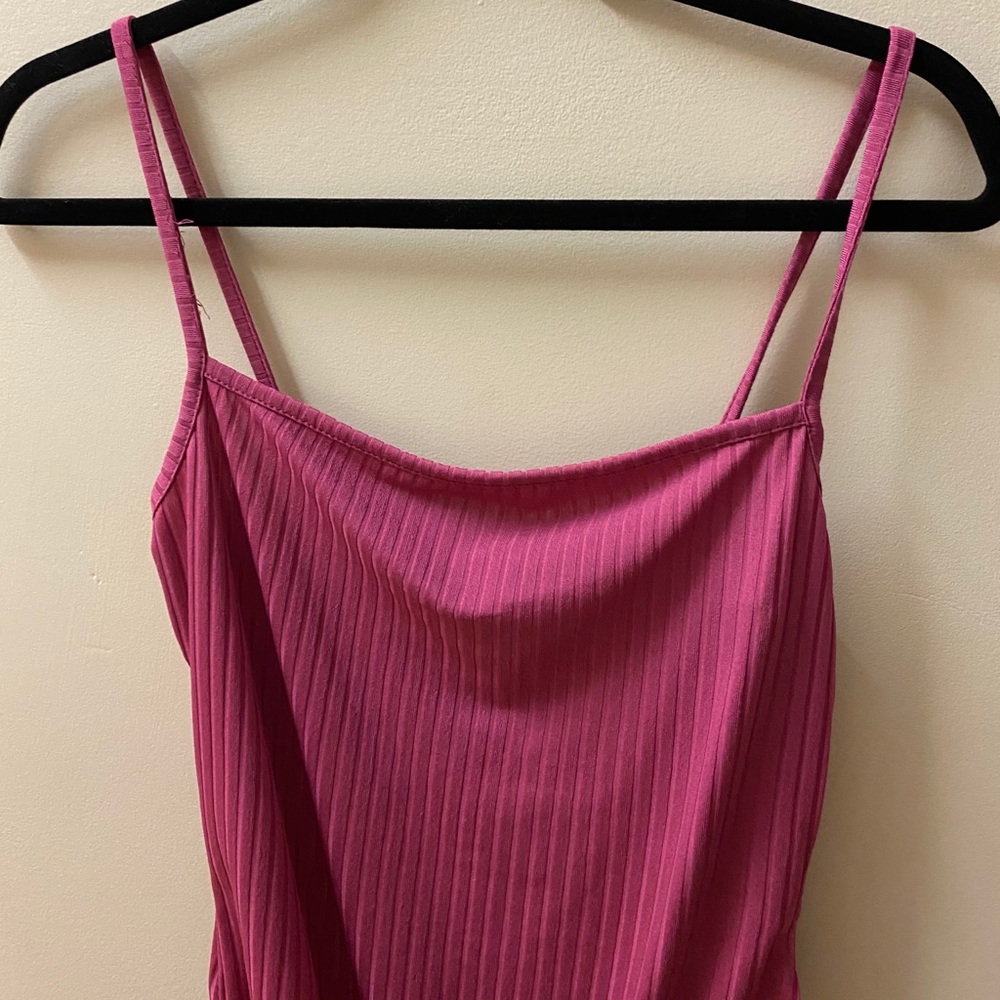 Pink body suit